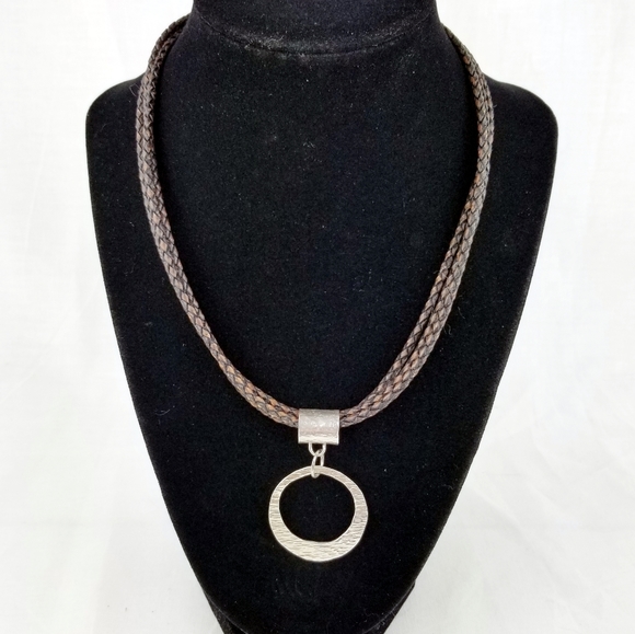 Silpada Jewelry - Silpada 3 Strand Leather & 925 SS Pendant Necklace